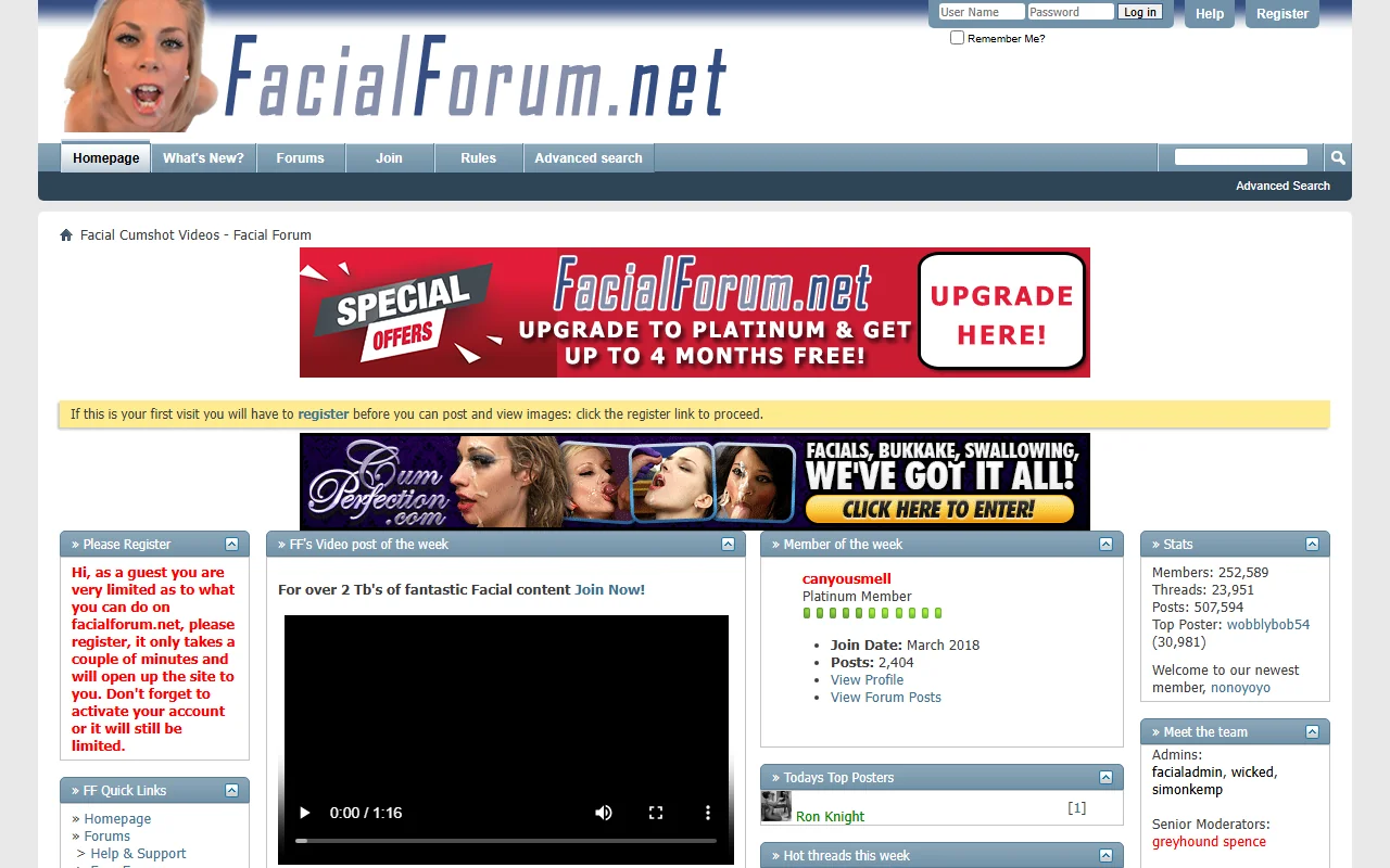 Screenshot of Facialforum